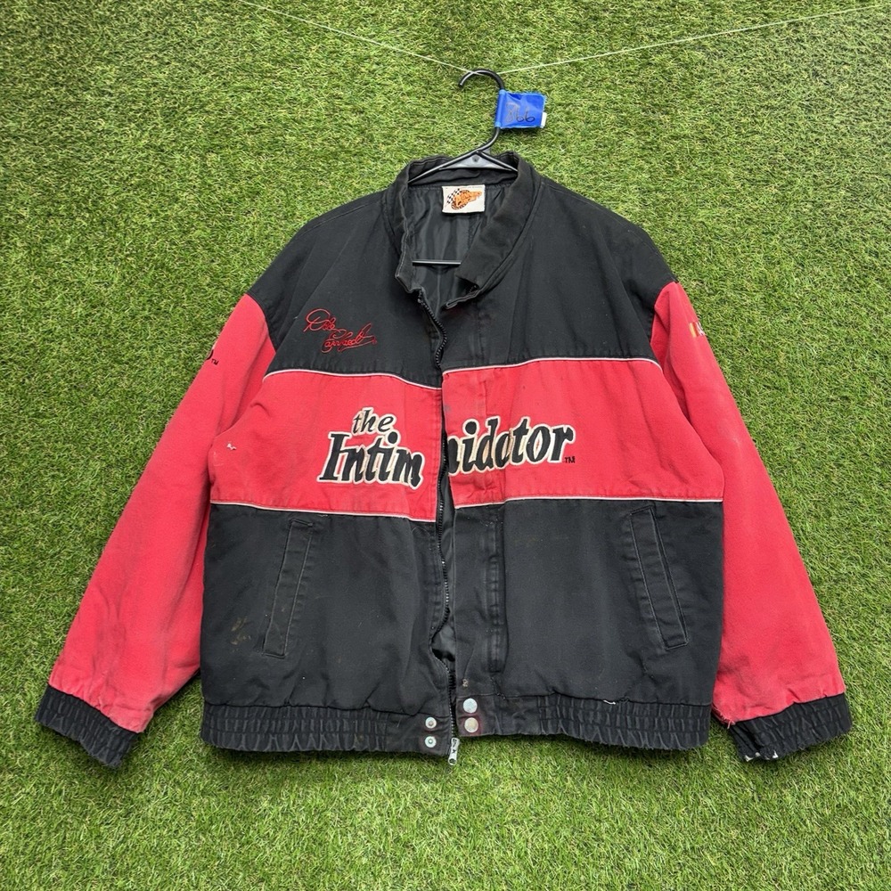 Dale Earnhardt The Intimidator Jacket Mens Medium Winners Circle Canvas y2k